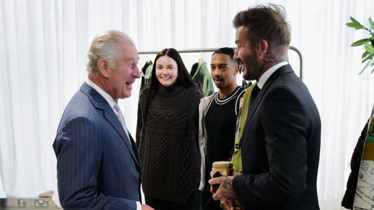 David Beckham et le roi Charles sont amis apiculture