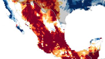 Les cartes d’épuisement des eaux souterraines révèlent les profondeurs de la sécheresse « extrême » et « exceptionnelle » au Mexique