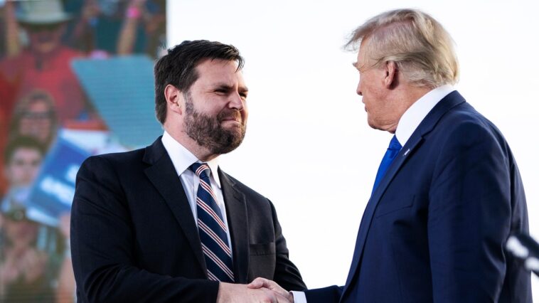 Donald Trump choisit le sénateur de l'Ohio JD Vance comme candidat à la vice-présidence Donald Trump choisit le sénateur de l'Ohio JD Vance comme candidat à la vice-présidence