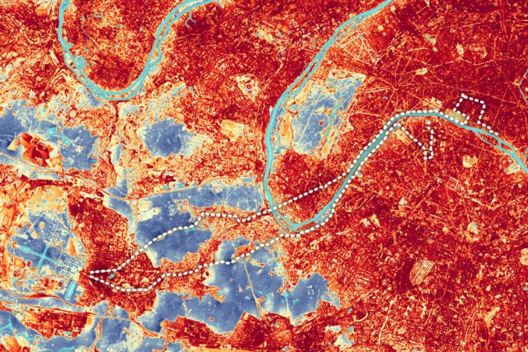 Cartographie de la chaleur du marathon avec la technologie de la NASA aux Jeux olympiques de Paris