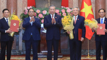Photo title: General Secretary, President To Lam appoints new deputy prime ministers: Mr. Nguyen Hoa Binh, Mr. Bui Thanh Son and Mr. Ho Duc Phoc on August 26, 2024 Photo credit: VNA