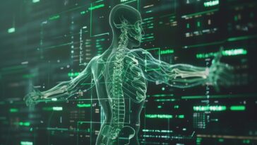 AI Medicine Health Discovery Art Concept