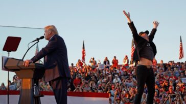 Elon Musk saute littéralement de joie pour soutenir Donald Trump