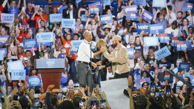 Obama a laissé tomber une piste de discorde sur Trump – avec l'aide d'Eminem