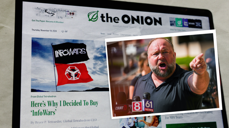 L'acquisition d'Infowars par The Onion est la « justice karmique » à son meilleur
