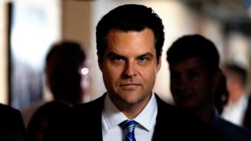 Trump choisit Matt Gaetz comme procureur général, et oui, il est sérieux