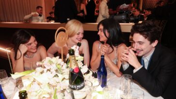 Timothée Chalamet et Kylie Jenner partagent un baiser aux Golden Globes 2025