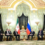 Russian-Iranian talks. Photo: Sergei Bobylev, / cc kremlin.ru, modified, http://en.kremlin.ru/events/president/news/76125