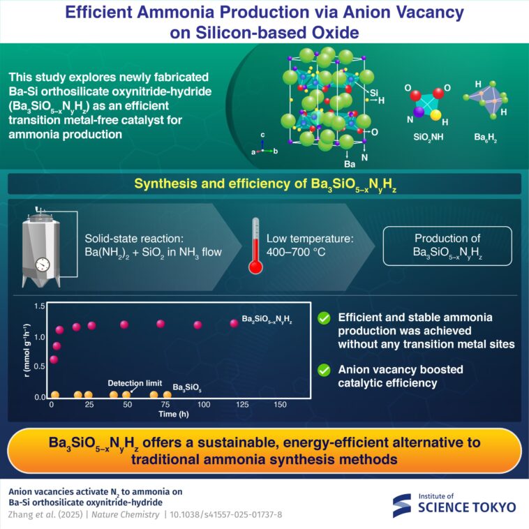 Catalyseur sans métal de transition promet une synthèse d'ammoniac plus verte et efficace