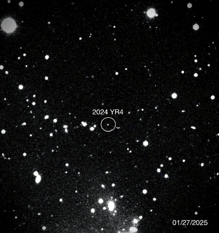 Chance Asteroid 2024 YR4 atteindra la Terre à 0,001%, dit ESA