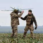 Mandatory Credit: Photo by KATERYNA KLOCHKO/EPA-EFE/Shutterstock (14349659f) Ukrainian servicemen from the 108th Brigade of Territorial Defence prepare to fly a Ukraine-made multi-purpose drone Leleka-100 on a field near a frontline in the direction of Zaporizhzhia, Ukraine, 15 February 2024, amid the Russian invasion. Russian troops entered Ukrainian territory on 24 February 2022, starting a conflict that has provoked destruction and a humanitarian crisis. Ukraine
