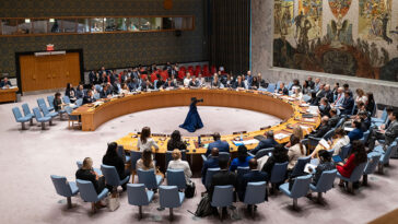 cc U.S. Department of State, modified, Secretary of State Antony Blinken chairs a high-level meeting of the United Nations (U.N) Security Council on August 03, 2023 in New York City. The meeting intends to highlight global food insecurity and the conflict in Ukraine that has worsened it. (Official State Department photo by Chuck Kennedy)