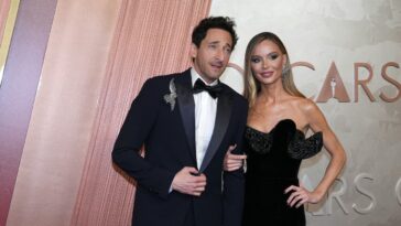 Adrien Brody a jeté sa gomme à sa petite amie Georgina Chapman aux Oscars 2025