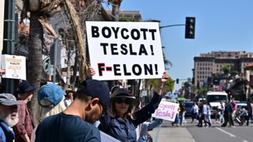 Les manifestations à l'échelle nationale de Tesla contre Elon Musk augmentent