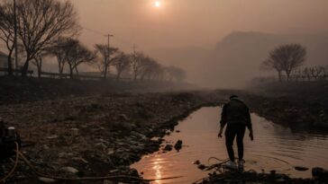 `` Comme l'apocalypse '': les incendies de forêt de la Corée de la Corée se déchirent dans les montagnes