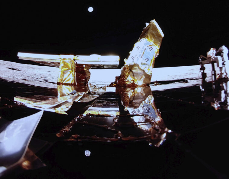 Lanar privé Lander Blue Ghost Aces Moon Touchdown avec une livraison spéciale pour la NASA