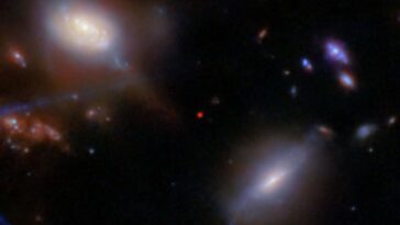 Un premier soupçon de l'aube cosmique a été vu dans une galaxie lointaine