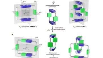 Caténane compact avec chiralité mécanique réglable créée à partir d'anneaux achiraux