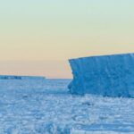 Colossal Ancient Icebergs Gauche des rainures au fond de la mer du Nord