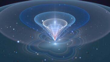 Qubit, abstract illustration.