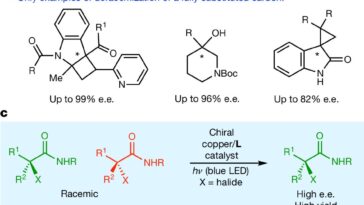 Le catalyseur activé par la lumière permet une synthèse chirale avec des rendements plus élevés et moins de déchets