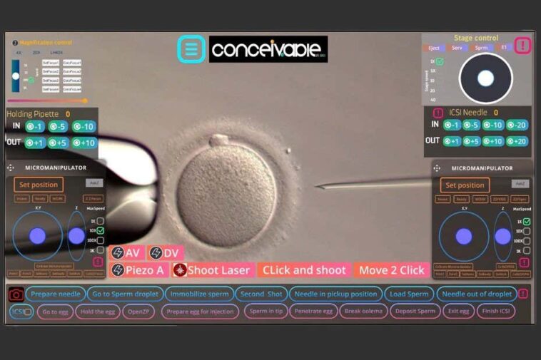 What a medical professional sees when they oversee the procedure via a livestream