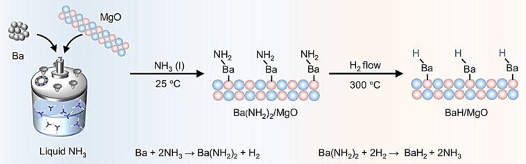 Les catalyseurs d'hydrure de baryum dispersés atomiquement permettent la deutération d'alkalarene non activée Les catalyseurs d'hydrure de baryum dispersés atomiquement permettent la deutération d'alkalarene non activée
