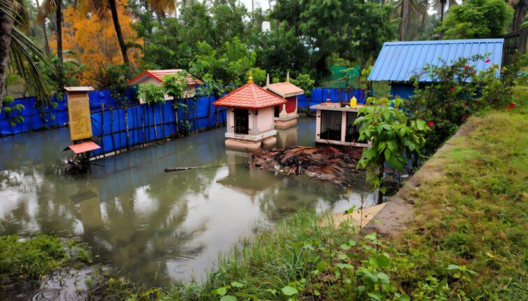 Les inondations de marée sur les exigences du lac indien Les inondations de marée sur les exigences du lac indien