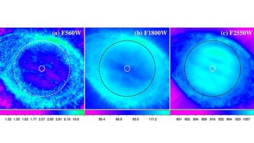 Les observations JWST détectent un disque poussiéreux autour de l'étoile centrale de la nébuleuse de l'anneau