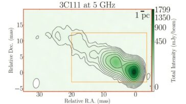 Les observations multi-fréquences explorent Radio Galaxy 3C 111 et son jet