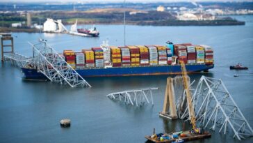 Les ponts américains sont à risque de collisions de navires catastrophiques toutes les quelques années