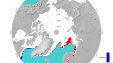 Niveaux les plus bas jamais enregistrés pour la glace de mer d'hiver de l'Arctique