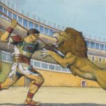 Première preuve de lutte de gladiateur avec le lion vu dans le squelette de l'ère romaine