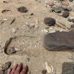 Une forte tremblement à la faute du stepover a des rochers - de la gravité de définition de la gravité