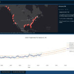 2024 Niveau de la mer 'bulletins' Carte Futures des communautés côtières américaines 2024 Niveau de la mer 'bulletins' Carte Futures des communautés côtières américaines
