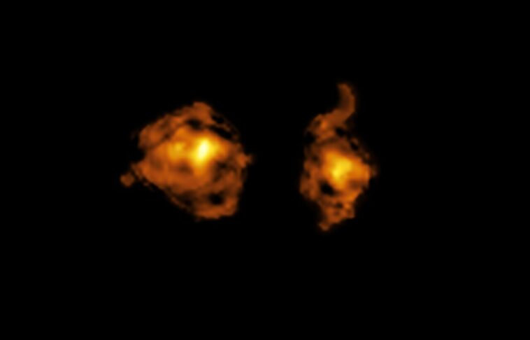 'Cosmic Joust': les astronomes observent une paire de galaxies dans la bataille en espace profond 'Cosmic Joust': les astronomes observent une paire de galaxies dans la bataille en espace profond
