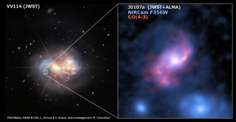 Alma mesure l'évolution de la galaxie en spirale barrée des monstres
