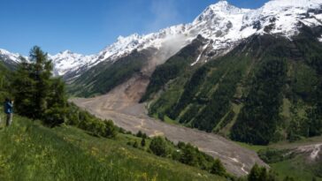 Comment le glacier de bouleau en Suisse s'est effondré