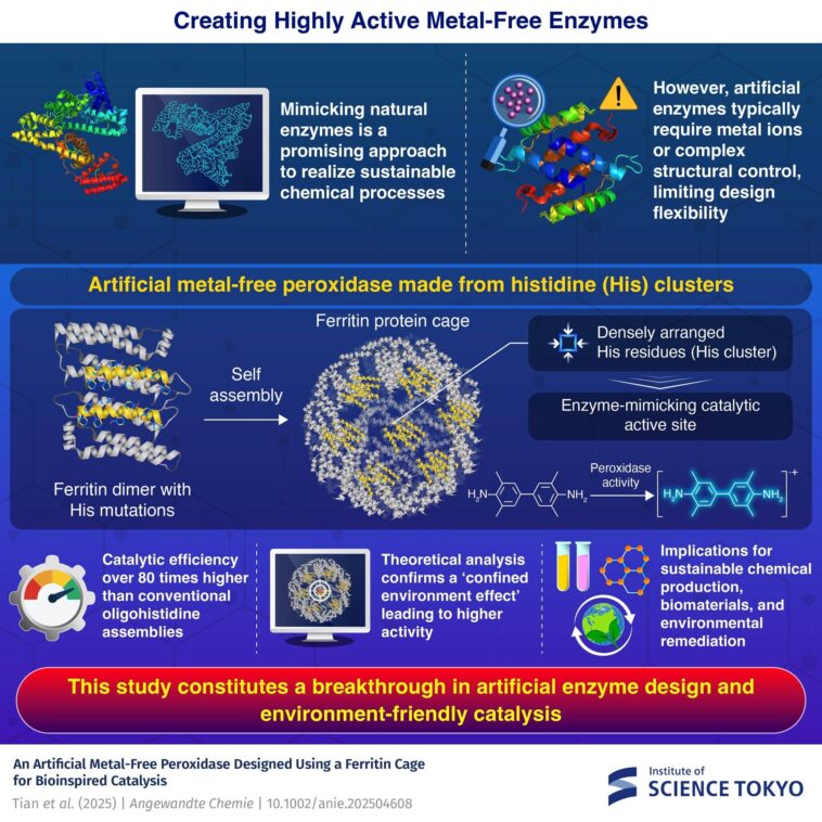 Concevoir des enzymes artificielles efficaces avec des cages de protéines auto-assemblées