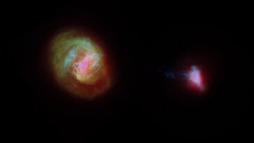 Étiré en un schéma transversal: notre galaxie voisine est tirée en deux axes, de nouvelles preuves indiquent