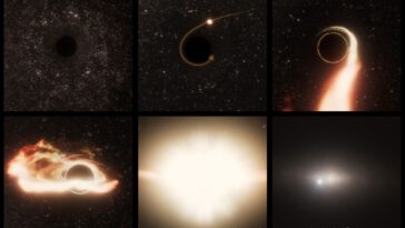 Hubble Pinpoints itinérant le trou noir massif