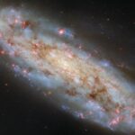 Hubble Spies incliné Spiral Galaxy NGC 3511 Hubble Spies incliné Spiral Galaxy NGC 3511