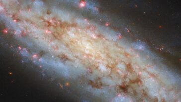 Hubble Spies incliné Spiral Galaxy NGC 3511