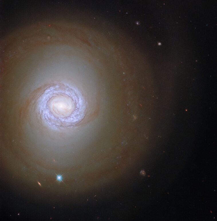 Hubble identifie les jeunes étoiles en galaxie en spirale Hubble identifie les jeunes étoiles en galaxie en spirale