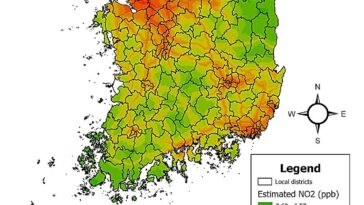 L'étude enquête sur l'exposition à la pollution atmosphérique à travers la Corée du Sud