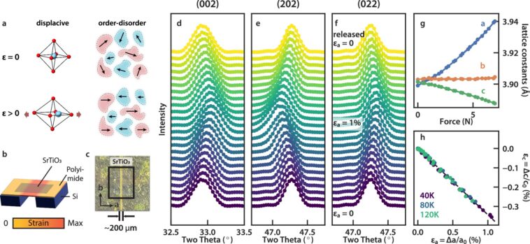 La membrane titanate du strontium tendu se croise en territoire ferroélectrique et quantique - La membrane titanate du strontium tendu se croise en territoire ferroélectrique et quantique -