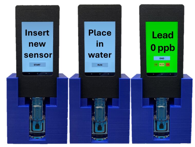 Le capteur portable permet la détection des plombs communautaires dans l'eau du robinet