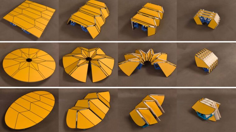 Les structures en origami se déroulent dans des surfaces transparentes pour les applications déployables