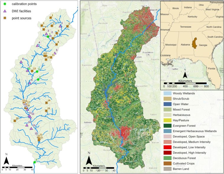 Perte forestière pour les fermes et les villes liées à la baisse de la qualité de l'eau potable