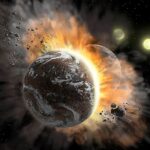 Un seul impact pourrait laisser une planète géante qui sonne pendant des millions d'années